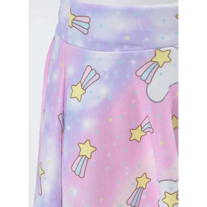 Baby star flared skirt - plus size skirts