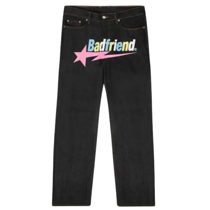 Badfriend black baggy jeans y2k - mixed farben / s