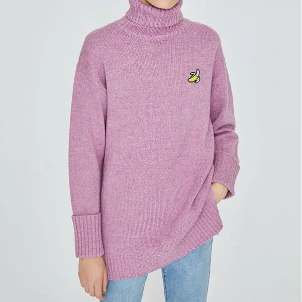 Banana roll neck sweater - hoodie