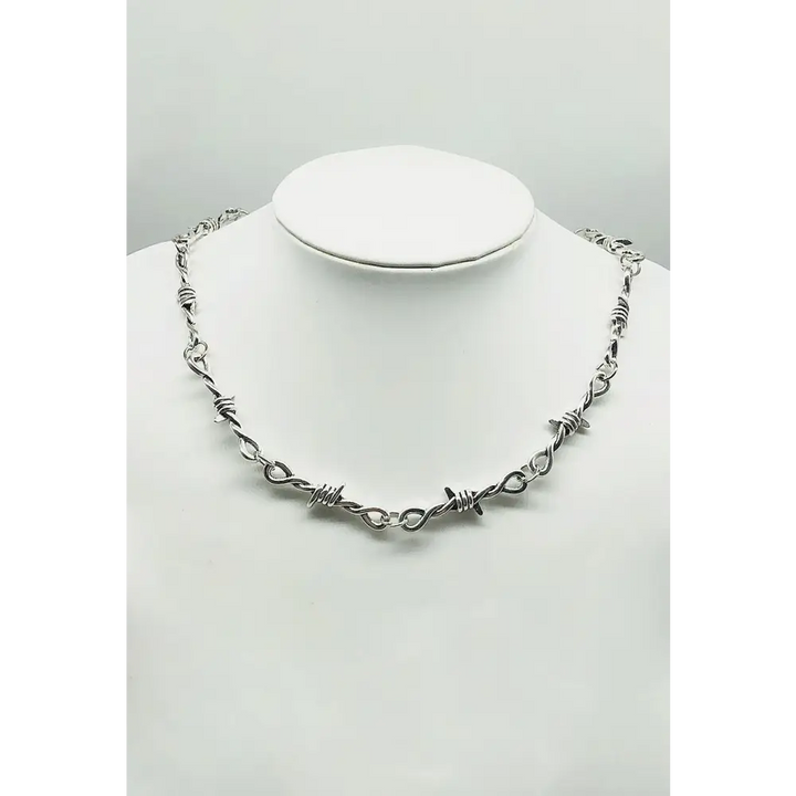 Barbwire chain necklace - one size