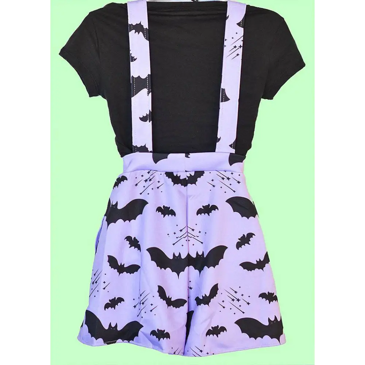 Bat pattern overalls - women overalls