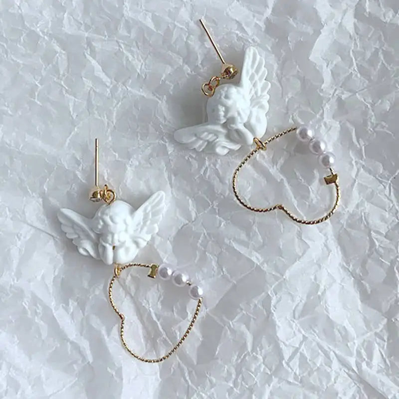 Bb angel earrings - standart / gold - earrings