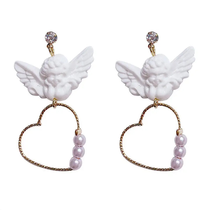 Bb angel earrings - standart / gold - earrings