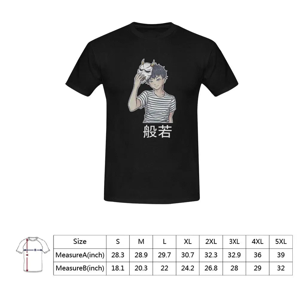 Behind the mask t-shirt - sunny men’s t-shirt (one side) (t02)