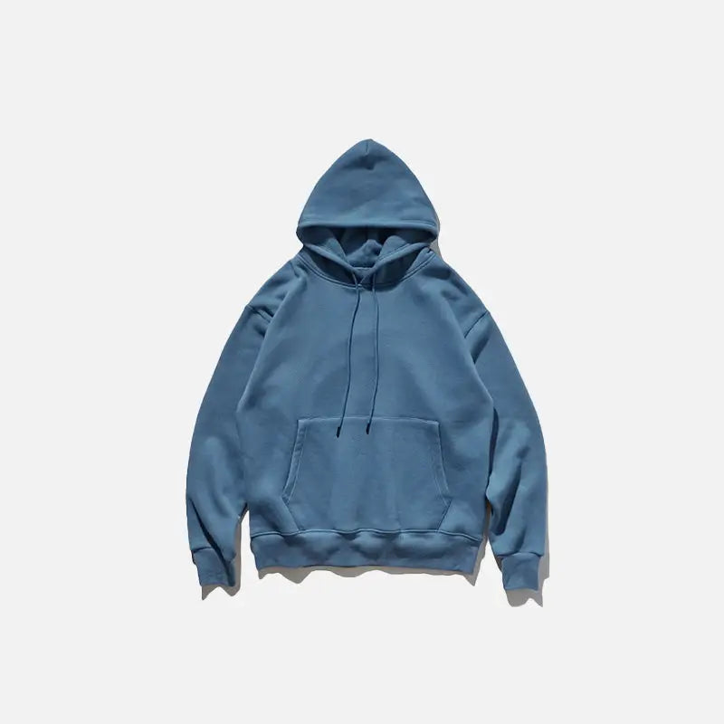 Blank oversized hoodies y2k - blue / s