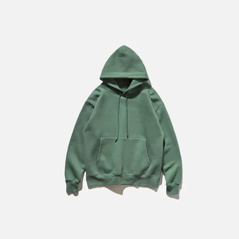 Blank oversized hoodies y2k - grey green / s