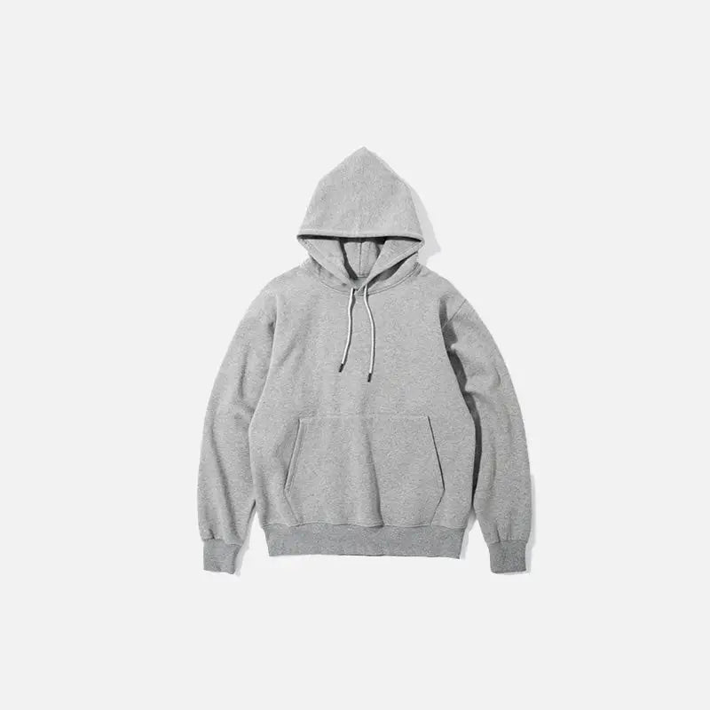 Blank oversized hoodies y2k - grey / s