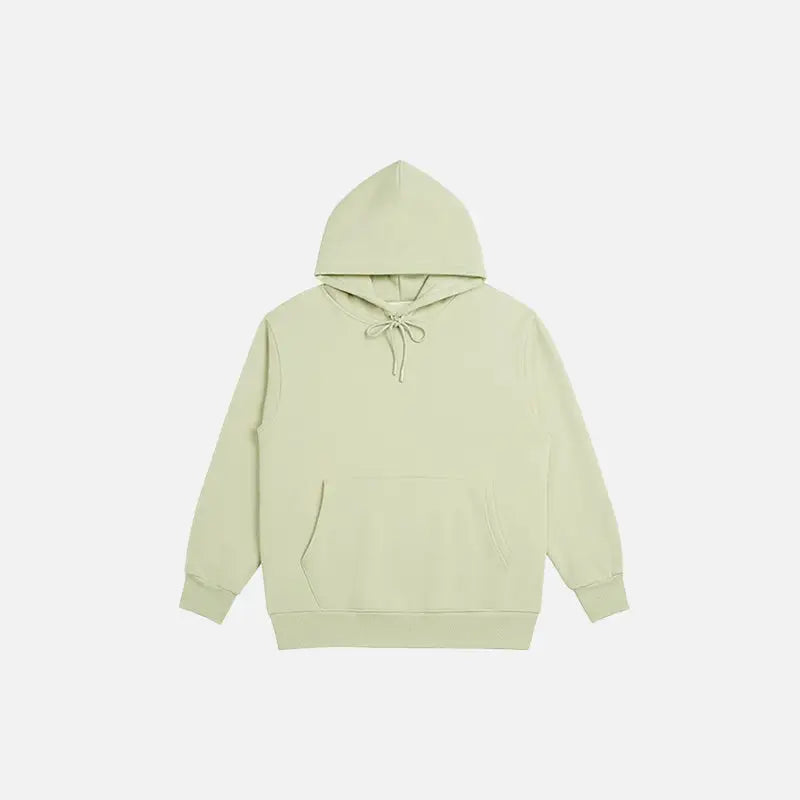 Blank oversized hoodies y2k - light green / s
