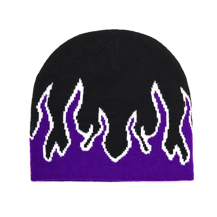 Bonnet flamme y2k - violet