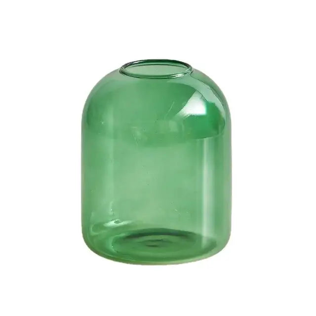 Unique eco-friendly bottle candle holder for stylish room décor - green down