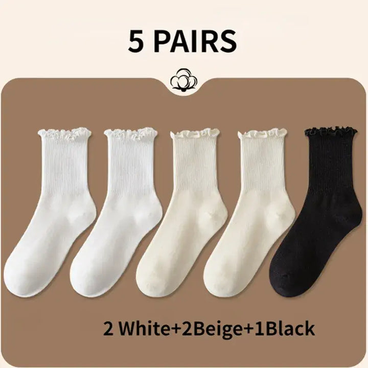 Breathable middle tube socks y2k - 5 / eur 35-39