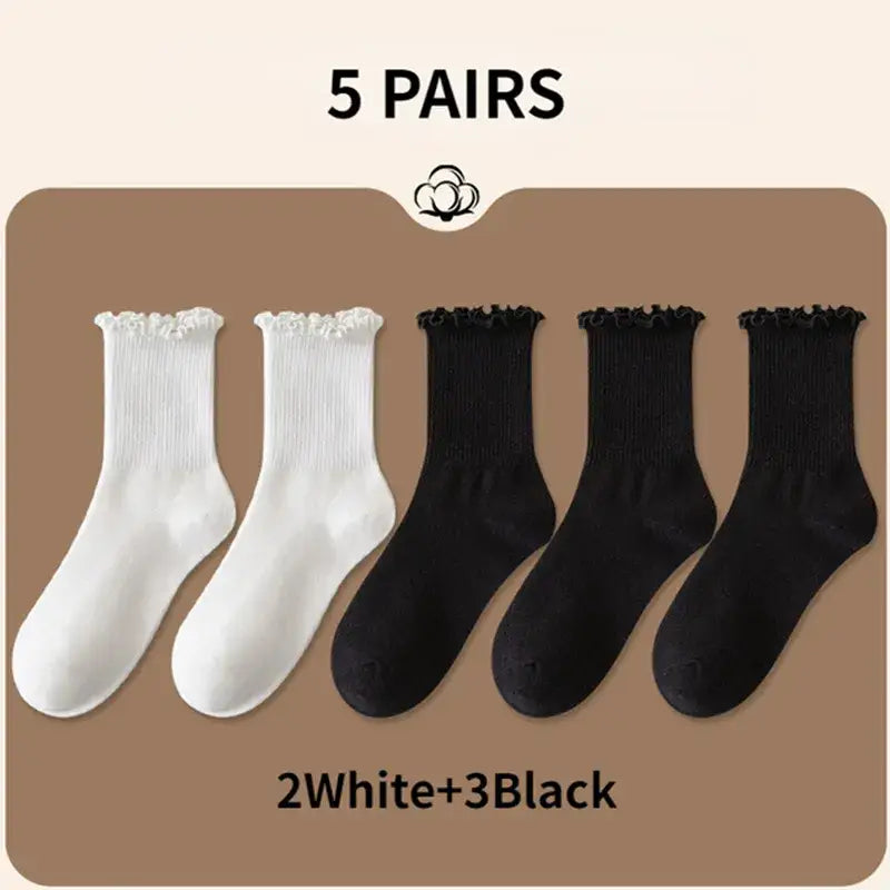 Breathable middle tube socks y2k - 6 / eur 35-39