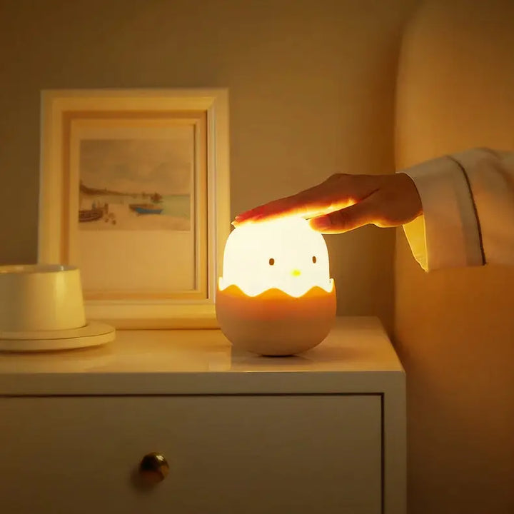 Aesthetic broken egg night lamp for cozy bedroom ambiance