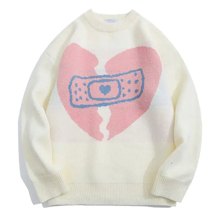 Broken heart sweater