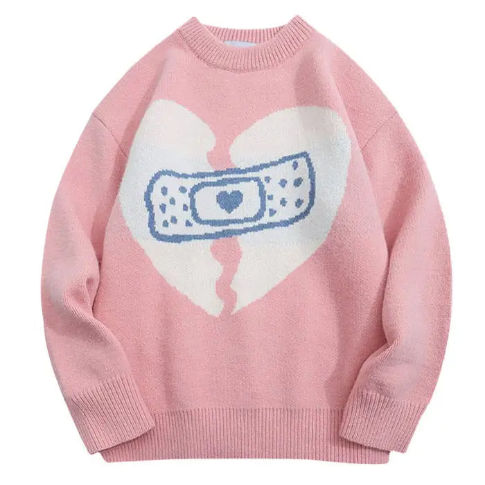 Broken heart sweater