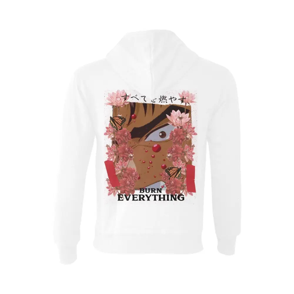 Burn everything anime hoodie sweatshirt - oceanus (new) (h03)