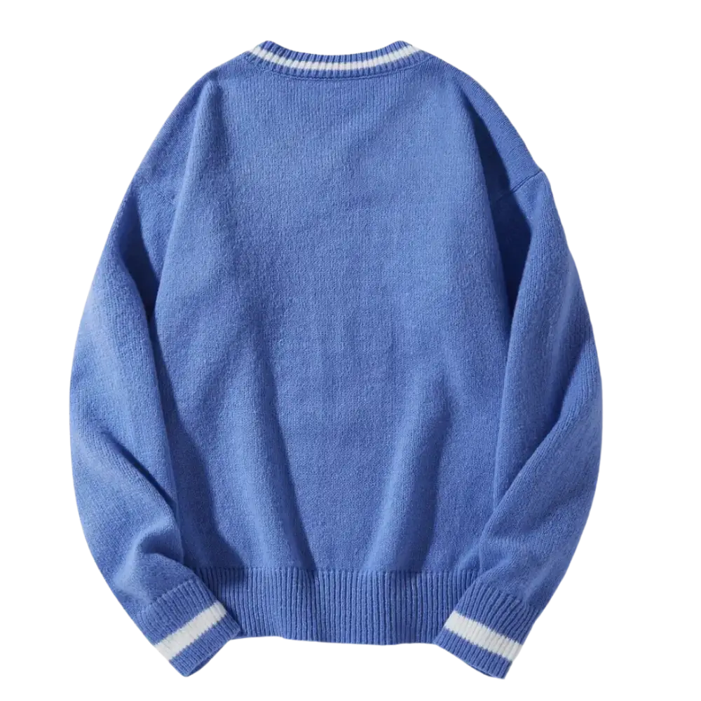 Butterfly 400gsm sweater persian blue y2k