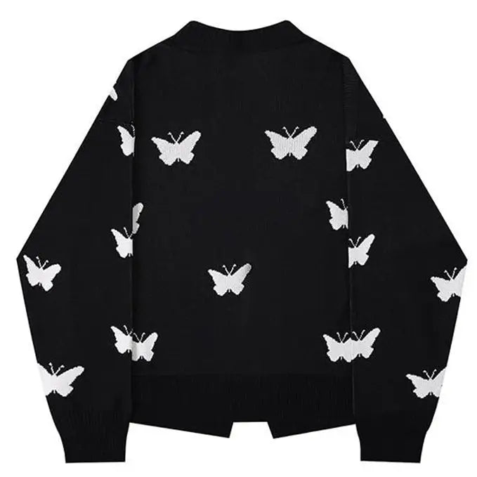 Butterfly cardigan - free size / black