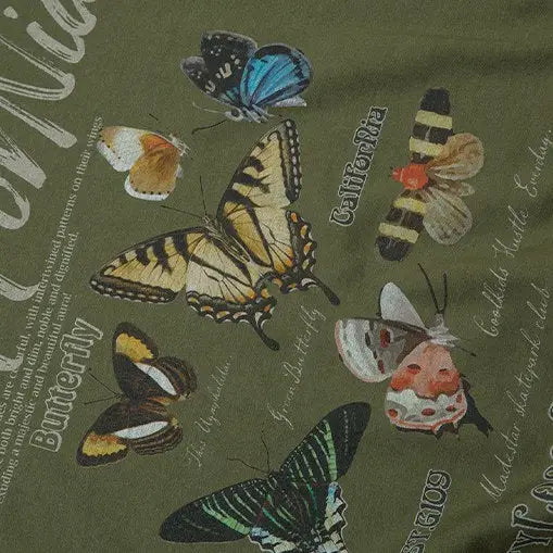 Butterfly print aesthetic sweatshirt - hoodie