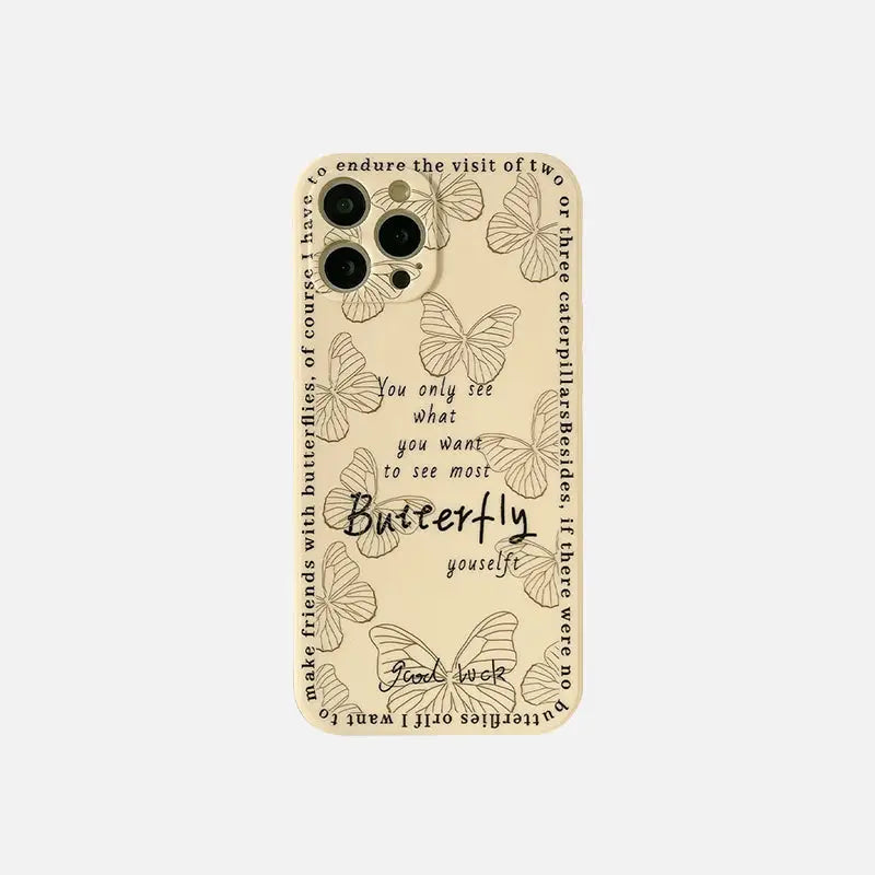 Butterfly yourself iphone case y2k - 7 8 - cases
