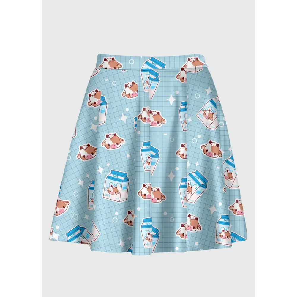 Cartoon cow milk kawaii skirt - s-l