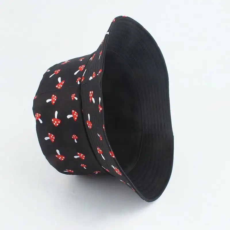 Cartoon pattern foldable bucket hat - one size - hats