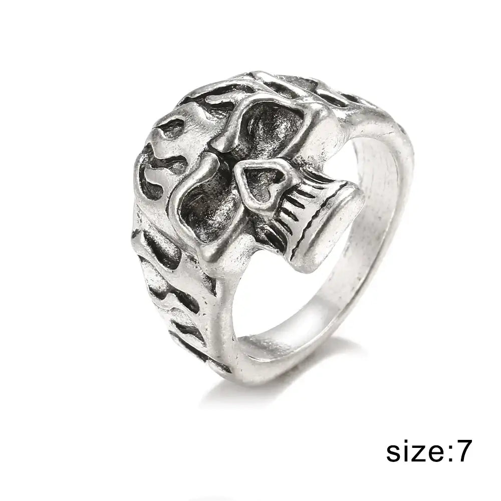 Carved vintage rings collection y2k - 11