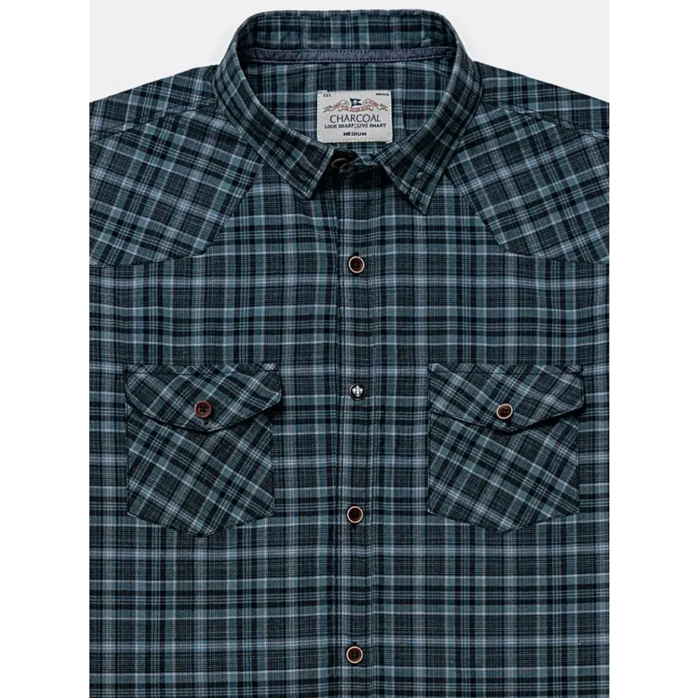 Chemise à carreaux verte décontractée pour toute occasion - damier