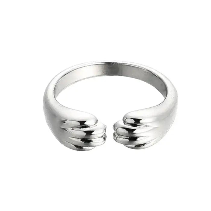 Cat paws aesthetic ring - adjustable / silver - ring