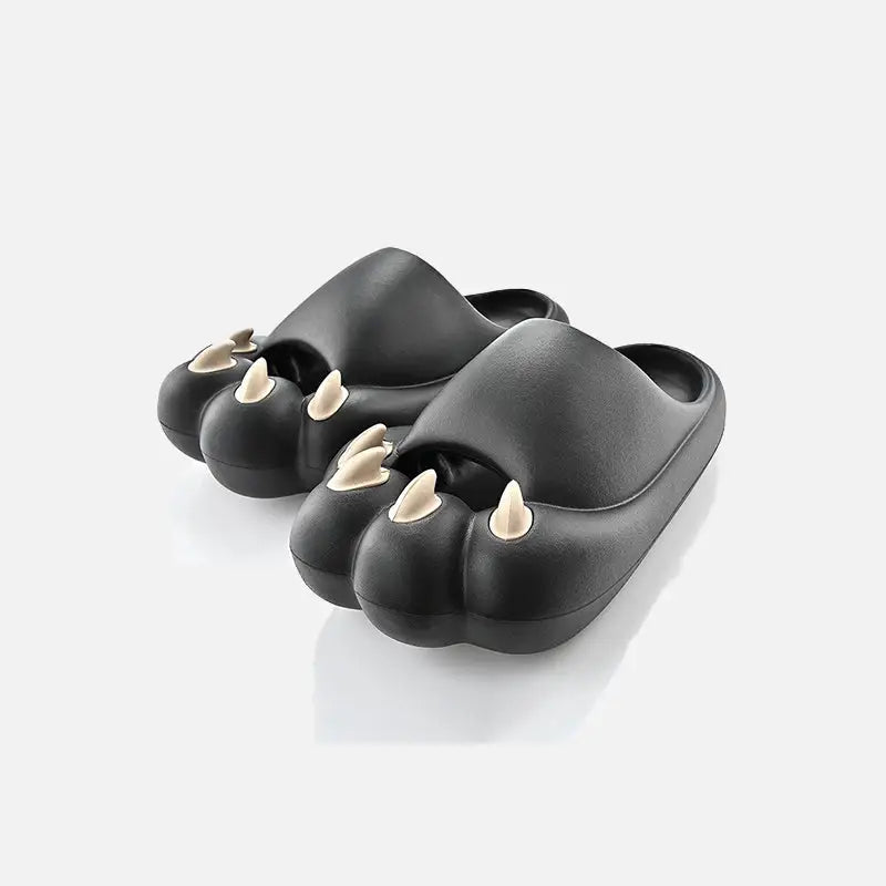 Cats paw claw house slipper y2k - black / 36-37 - slippers