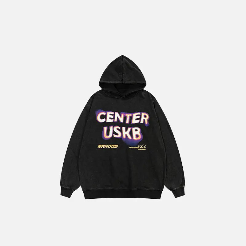 Center usb hoodie y2k - black / s - hoodies