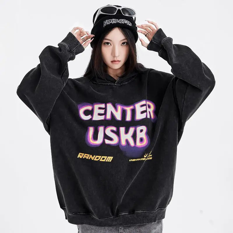 Center usb hoodie y2k - hoodies