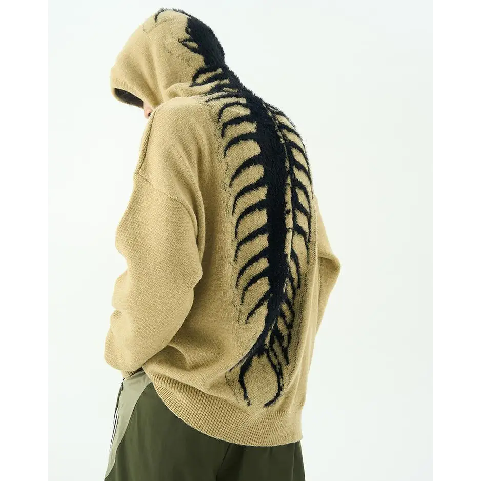 Centipede knit hoodie