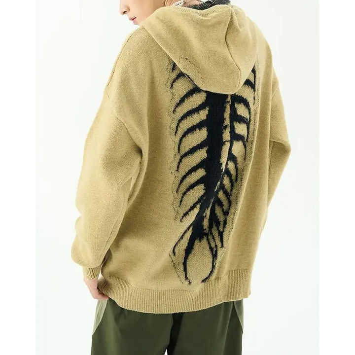 Centipede knit hoodie