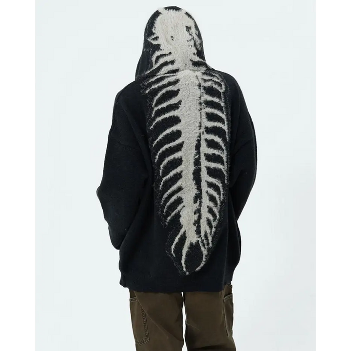 Centipede knit hoodie