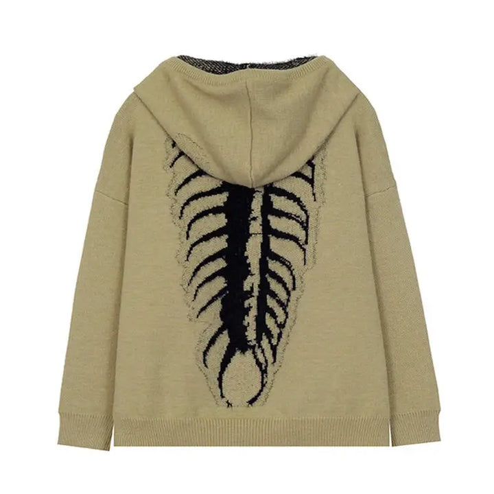 Centipede knit hoodie