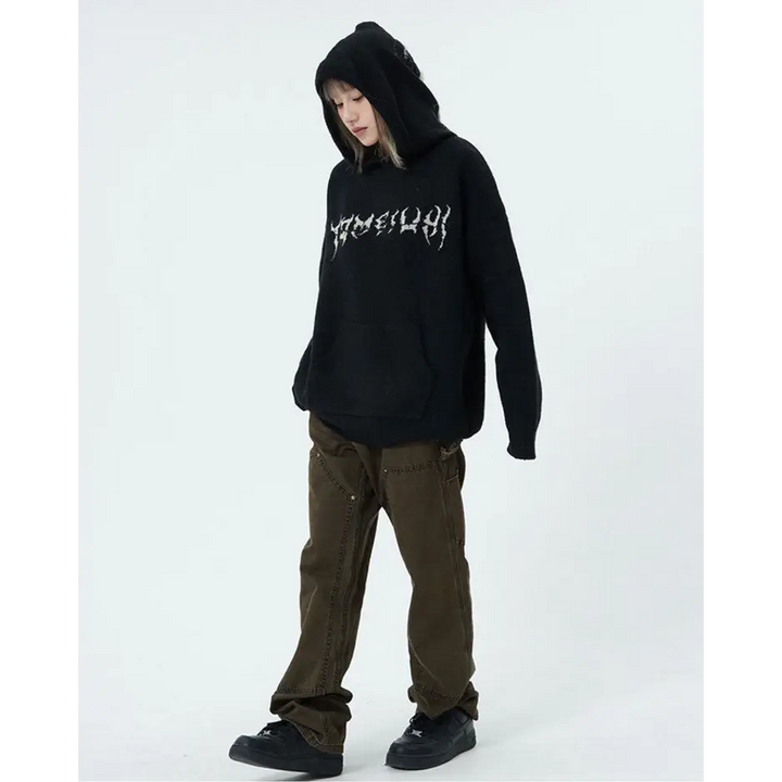 Centipede knit hoodie