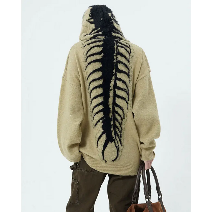 Centipede knit hoodie