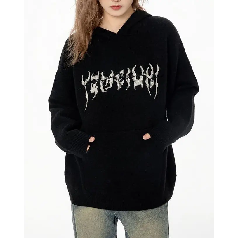 Centipede knit hoodie