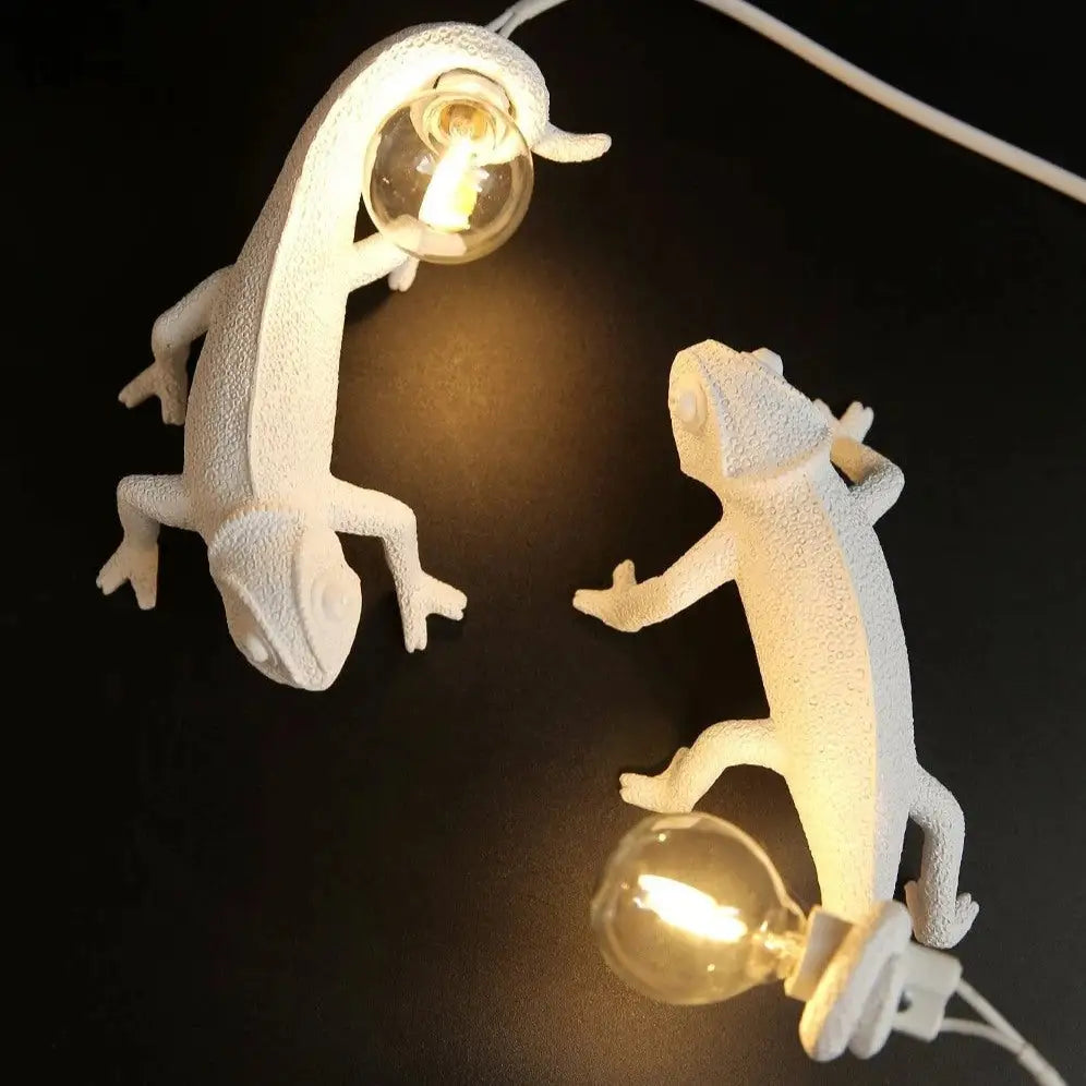 Chameleon table lamp for aesthetic home decor