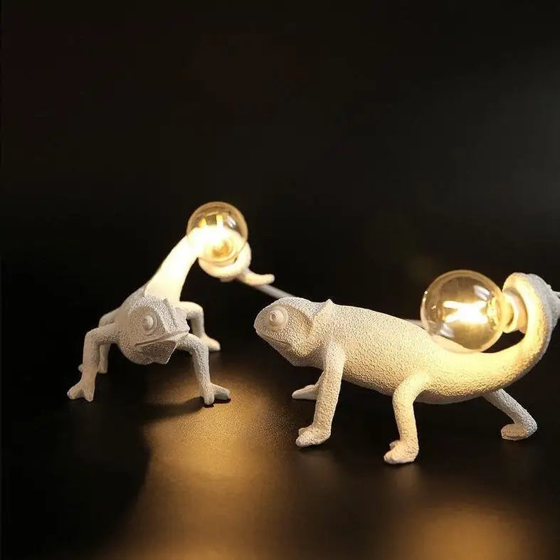 Chameleon table lamp for aesthetic home decor