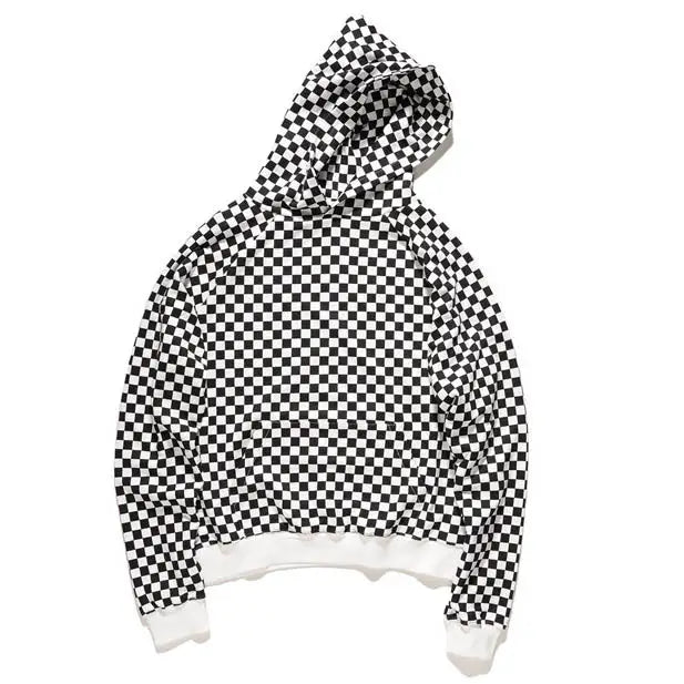 Checker unisex hoodie - sweatshirts