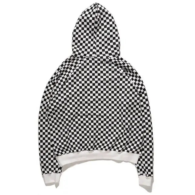 Checker unisex hoodie - sweatshirts