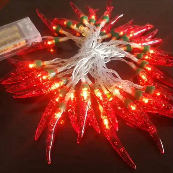 Chili string lights for aesthetic room ambiance and decor