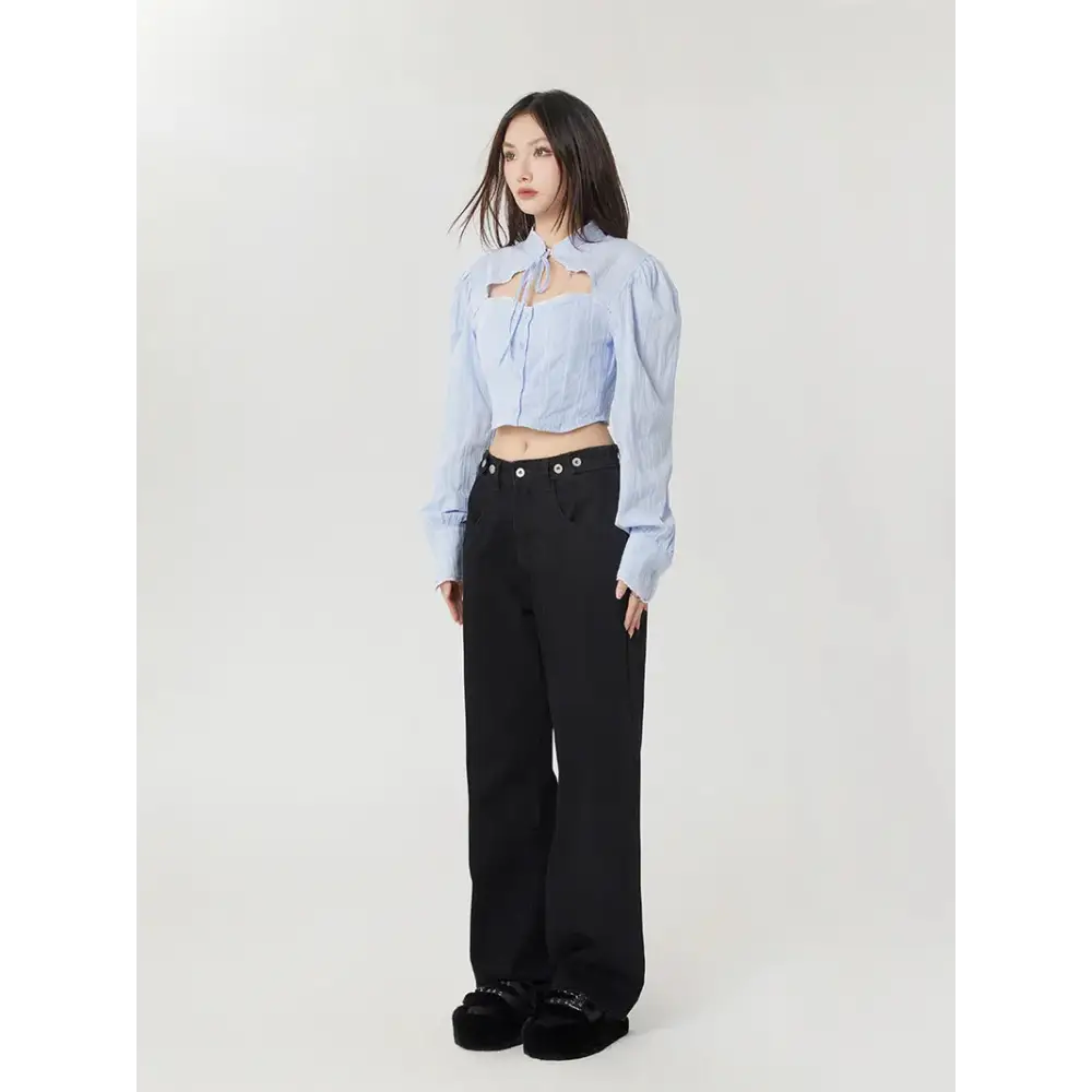 Classiccore cut out crop shirt