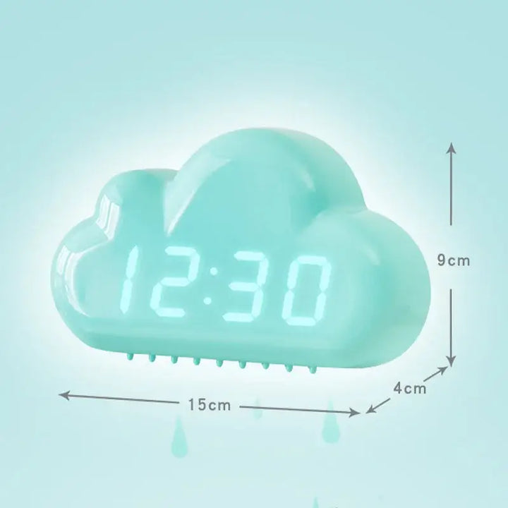 Cloud shape alarm clock for a fun and unique wake-up experience