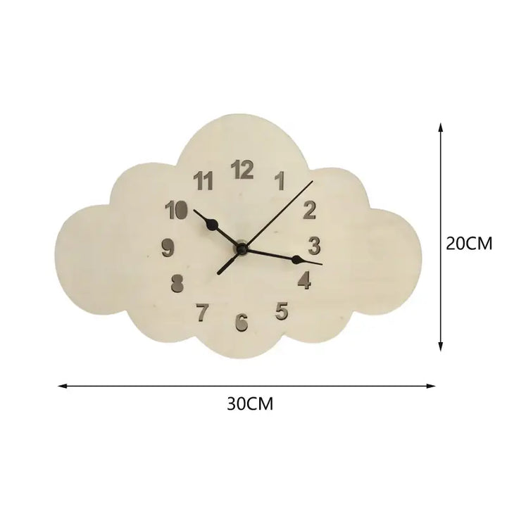 Cloud wall clock for aesthetic room decor