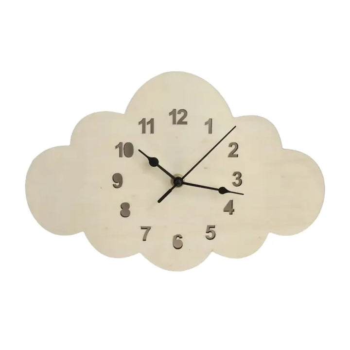 Cloud wall clock for aesthetic room decor