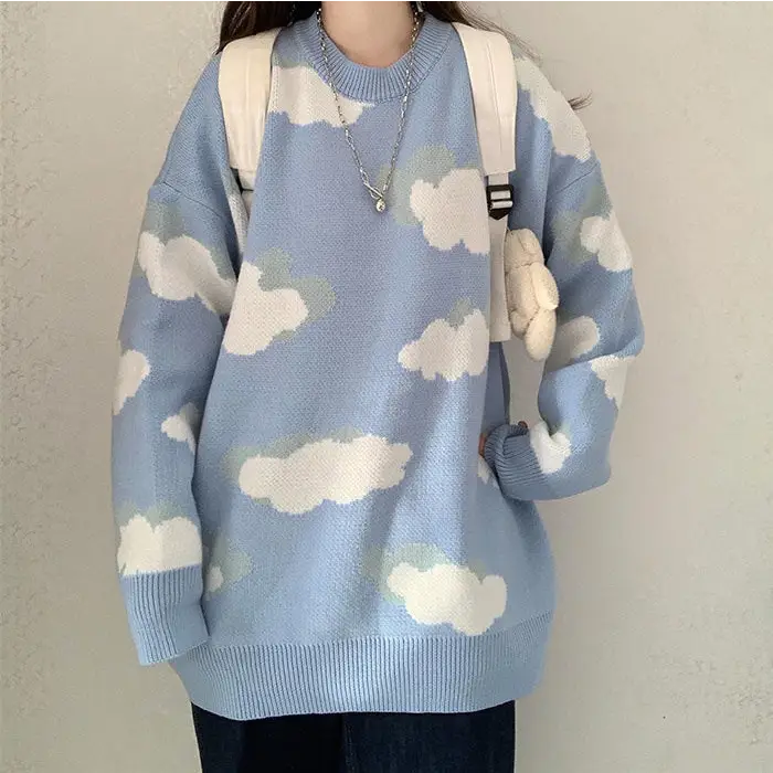 Cloudy skies knit vest - sweaters