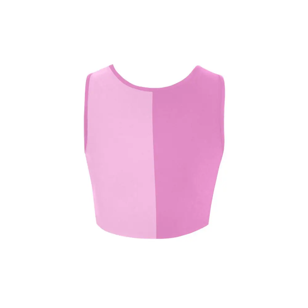 Color block cartoon crop top - women’s (t42)